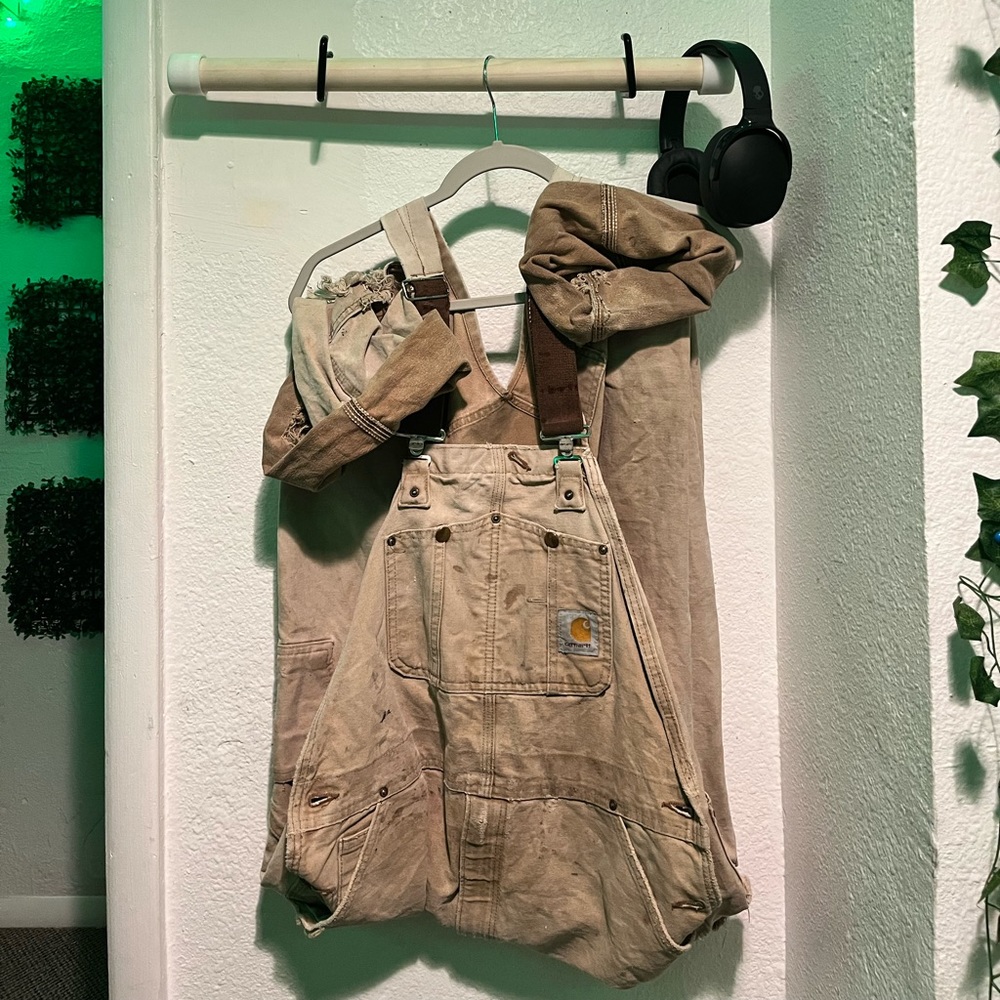 Thrashed Carhartt overalls